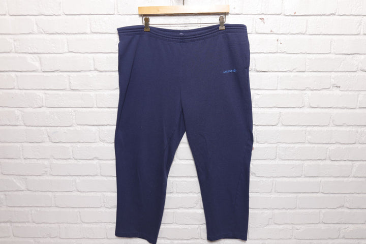 Adidas Vintage Navy Blue Sweatpants 80s 40/26