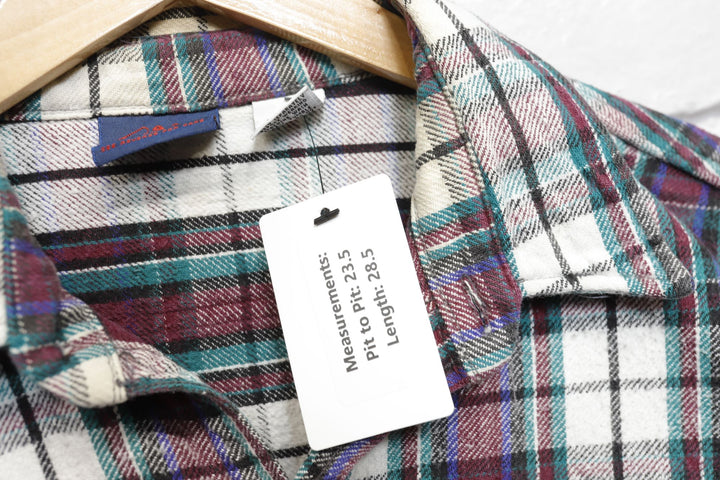 Dakota Vintage Plaid Flannel Shirt Large 90s