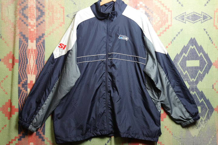 Seattle Seahawks Vintage Windbreaker Jacket XL 2000s Y2K NFL Football