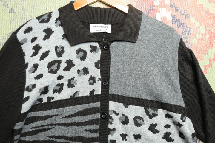 Alfred Dunner Vintage Animal Print Sweater 90s Medium