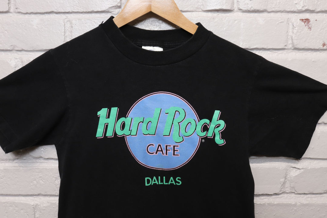 90s Vintage Hard Rock Cafe Dallas  T Shirt Size Small