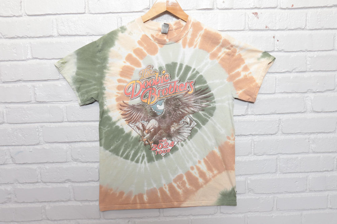 The Doobie Brothers 2024 Tour Tie Dye T Shirt Size Medium