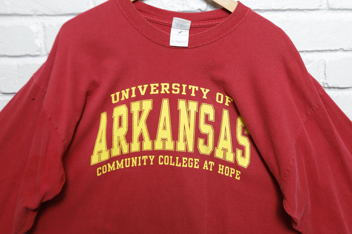 University of Arkansas Vintage Hope LS T Shirt 2000s XXL