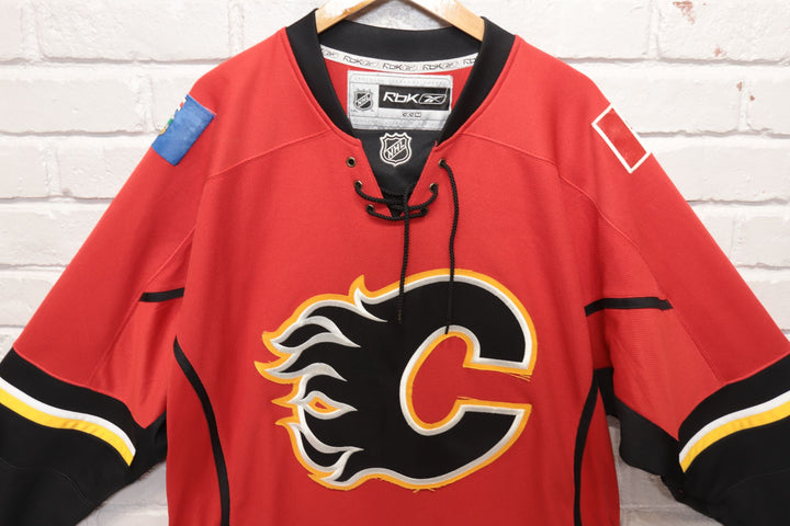 Calgary Flames Reebok Hockey Jersey Size XL