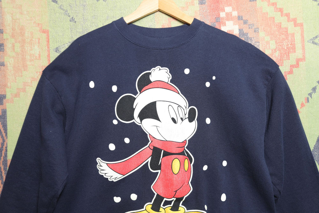 Christmas Mickey Mouse Vintage Sweatshirt XL 90s