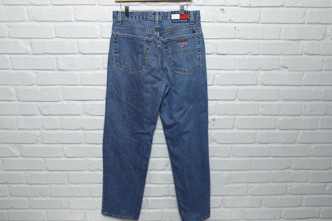 Tommy Hilfiger Vintage Embroidered Jeans 2000s 32/31