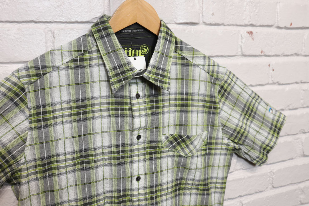 Kuhl Green Plaid Shirt Medium 2000s