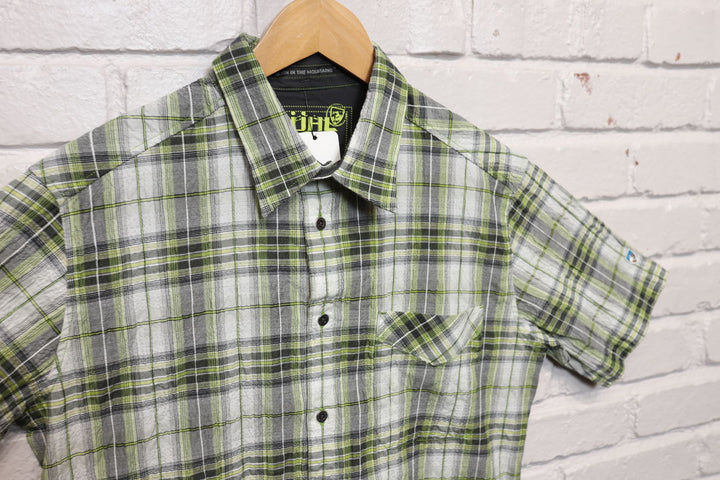 Kuhl Green Plaid Shirt Medium 2000s