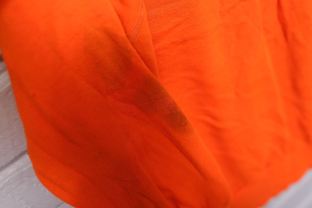 Deer Hunting Season Vintage Blaze Orange Sweatshirt 80s Medium