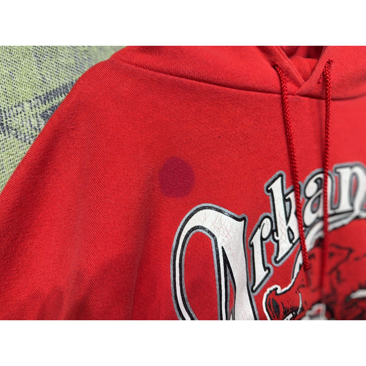University of Arkansas Vintage Red Hoodie XL 90s