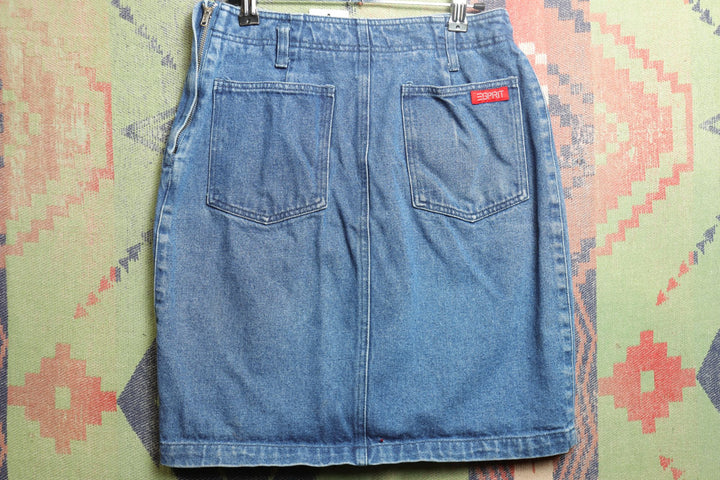 Esprit Vintage Denim Skirt 90s 29/19.25
