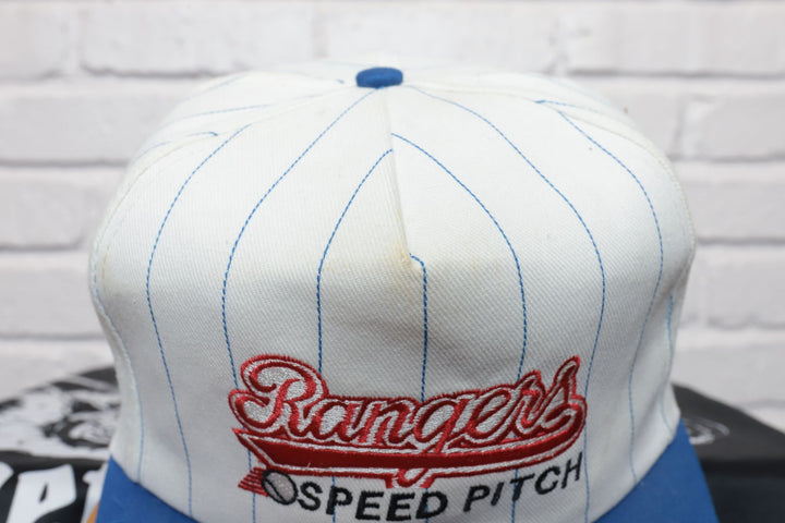 90s Vintage Rangers Speed Pitch Pinstripe Hat