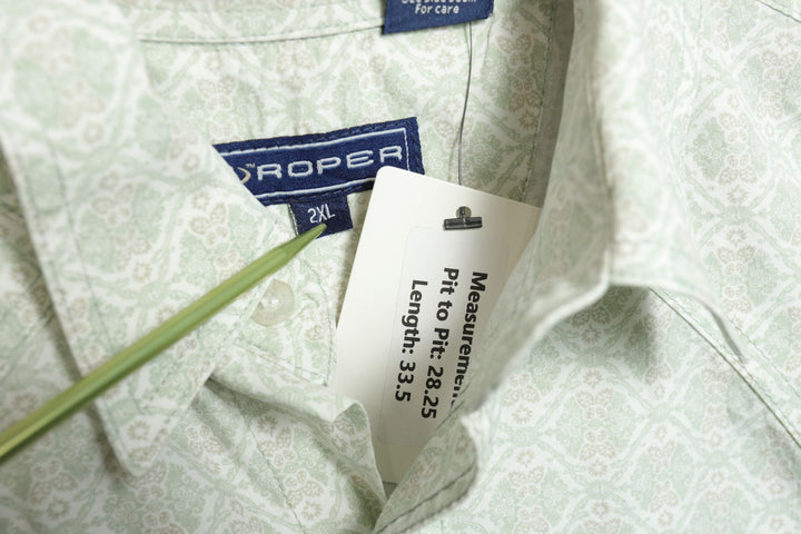 Roper Green pattern Vintage Western Shirt XXL 2000s