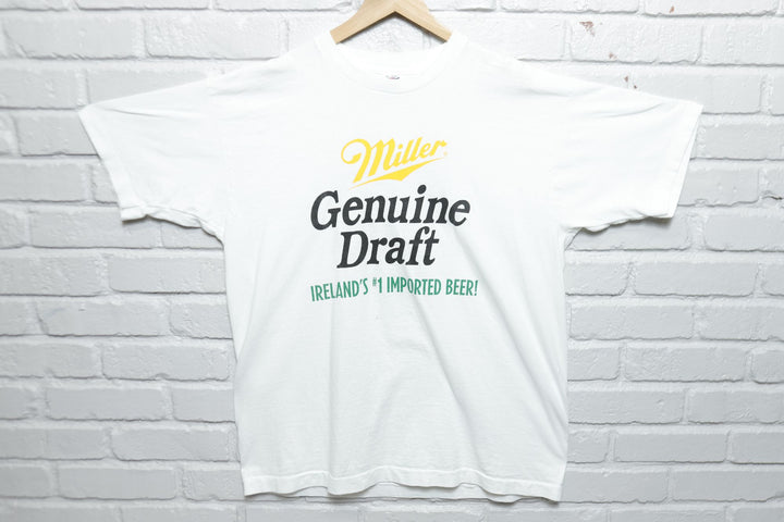 Miller Genuine Draft Vintage T Shirt XL 90s