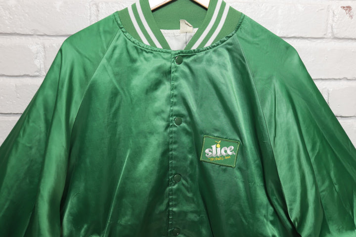 80s Vintage Slice Soda Satin Jacket Size XXL