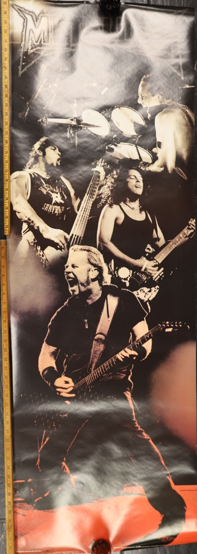 2000s Vintage Metallica Long Poster