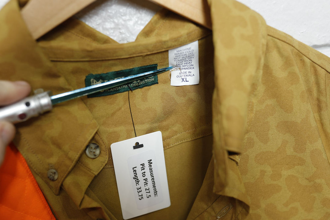 Kevin's Plantation collection bobwhite quail camo Shirt XL