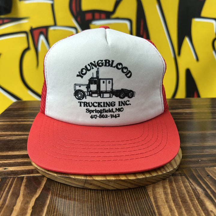 Youngblood Trucking Vintage Snapback Trucker Hat 80s