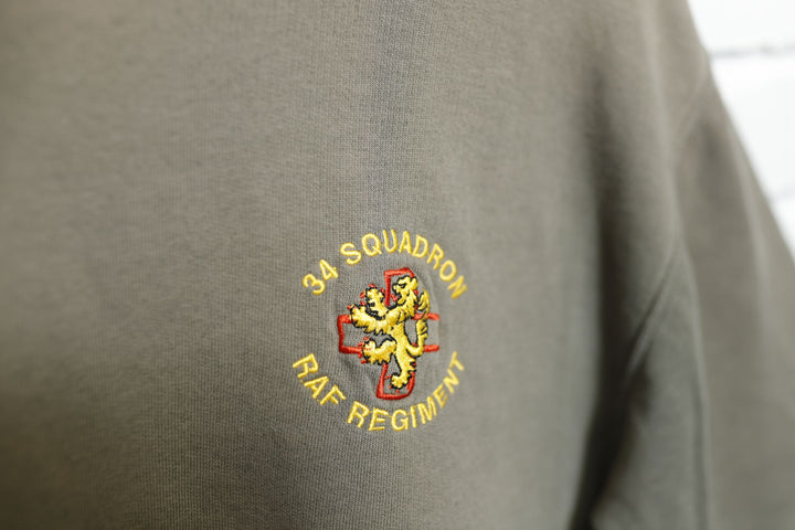 34 Squadron Vintage RAF Regiment Sweatshirt 2000s Medium