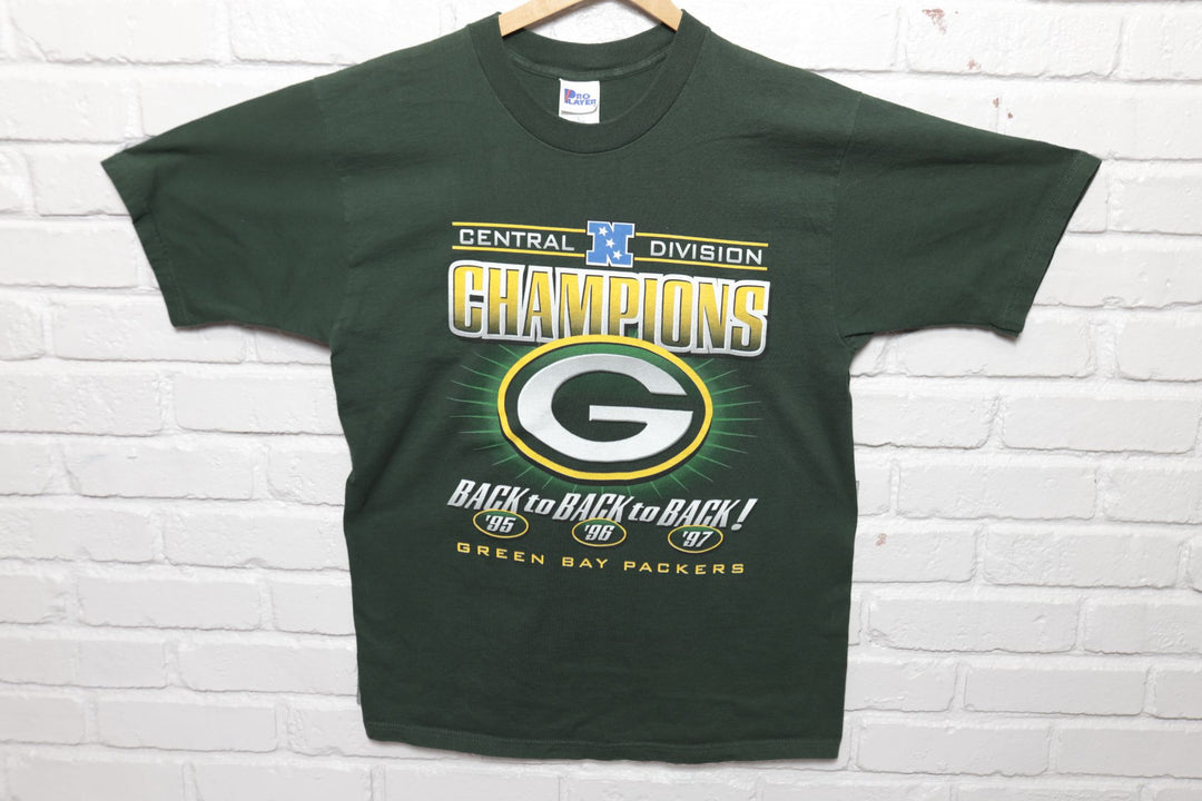 Green Bay Packers Central Division Vintage T Shirt 90s Large