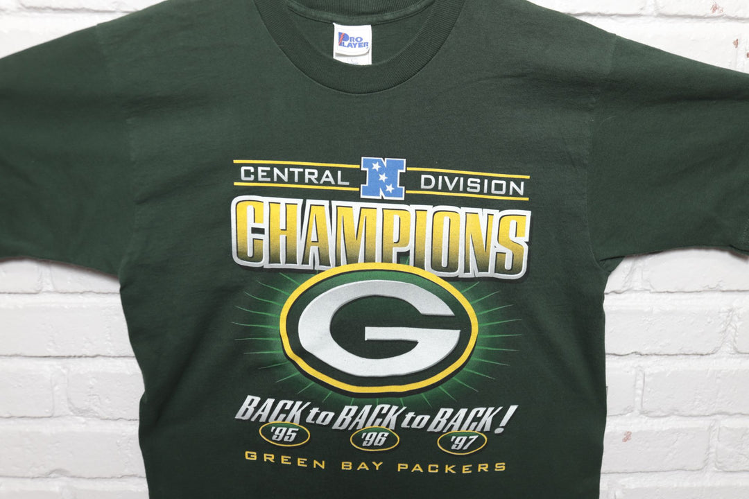 Green Bay Packers Central Division Vintage T Shirt 90s Large