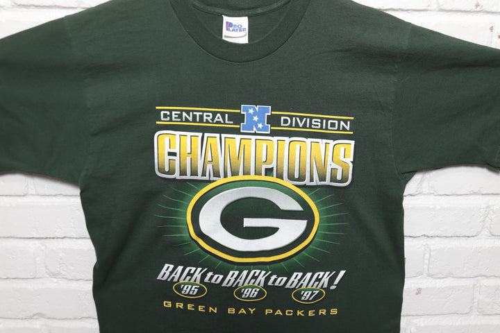 Green Bay Packers Central Division Vintage T Shirt 90s Large
