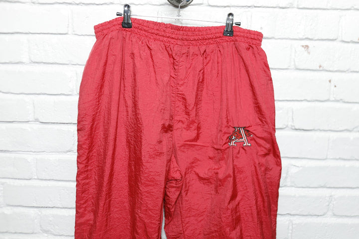 University of Arkansas Vintage Windbreaker Pants Medium 90s