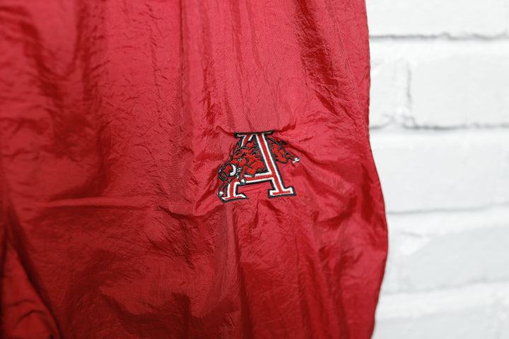 University of Arkansas Vintage Windbreaker Pants Medium 90s