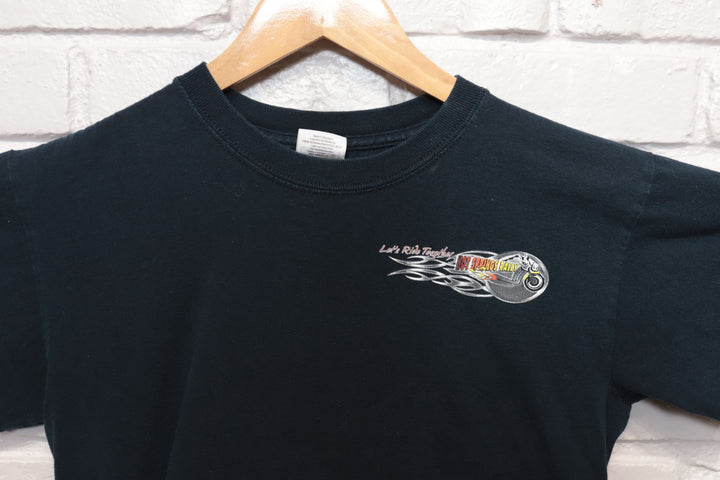 2000s Vintage Hot Springs Biker Rally T Shirt Size Small