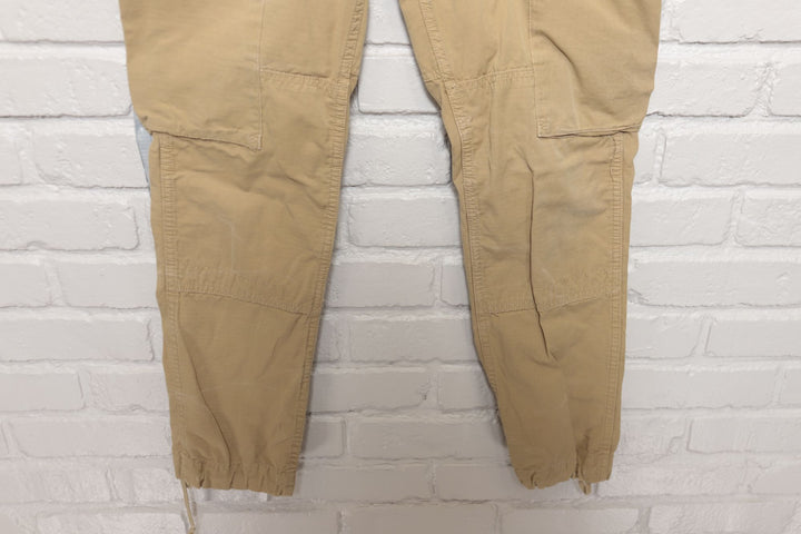 Polo Ralph Lauren Cargo Pants 34/30 Tan Repaired