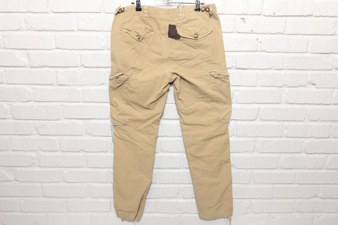 Polo Ralph Lauren Cargo Pants 34/30 Tan Repaired