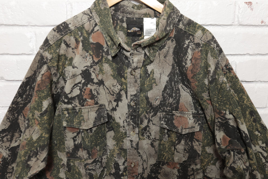 Natural Gear Camo Vintage Shirt 2000s XXL