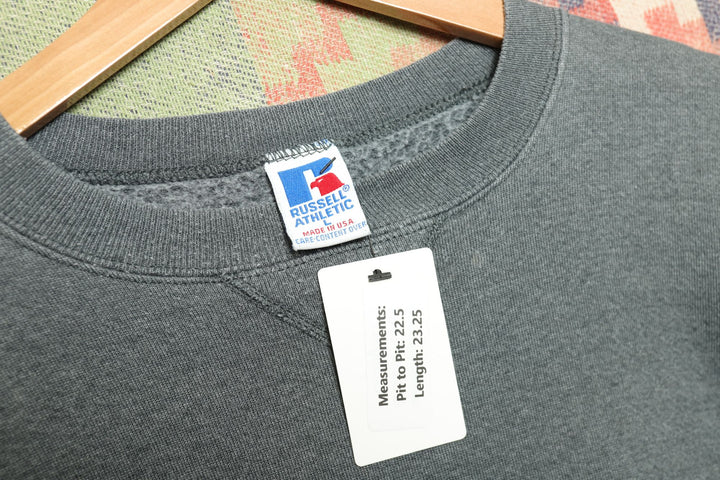 Russell Athletic Vintage Gray Sweatshirt Made in USA  Large 90s