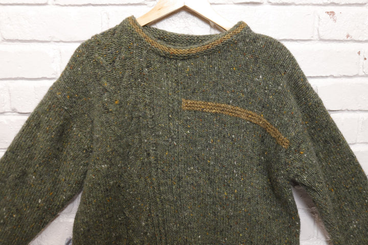 Oisin Ban Vintage Flecked Wool Sweater 90s Medium