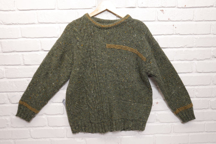 Oisin Ban Vintage Flecked Wool Sweater 90s Medium