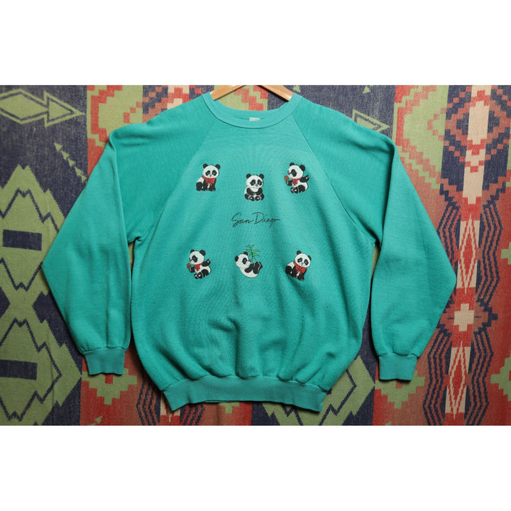 San Diego Panda Vintage Sweatshirt XL 90s