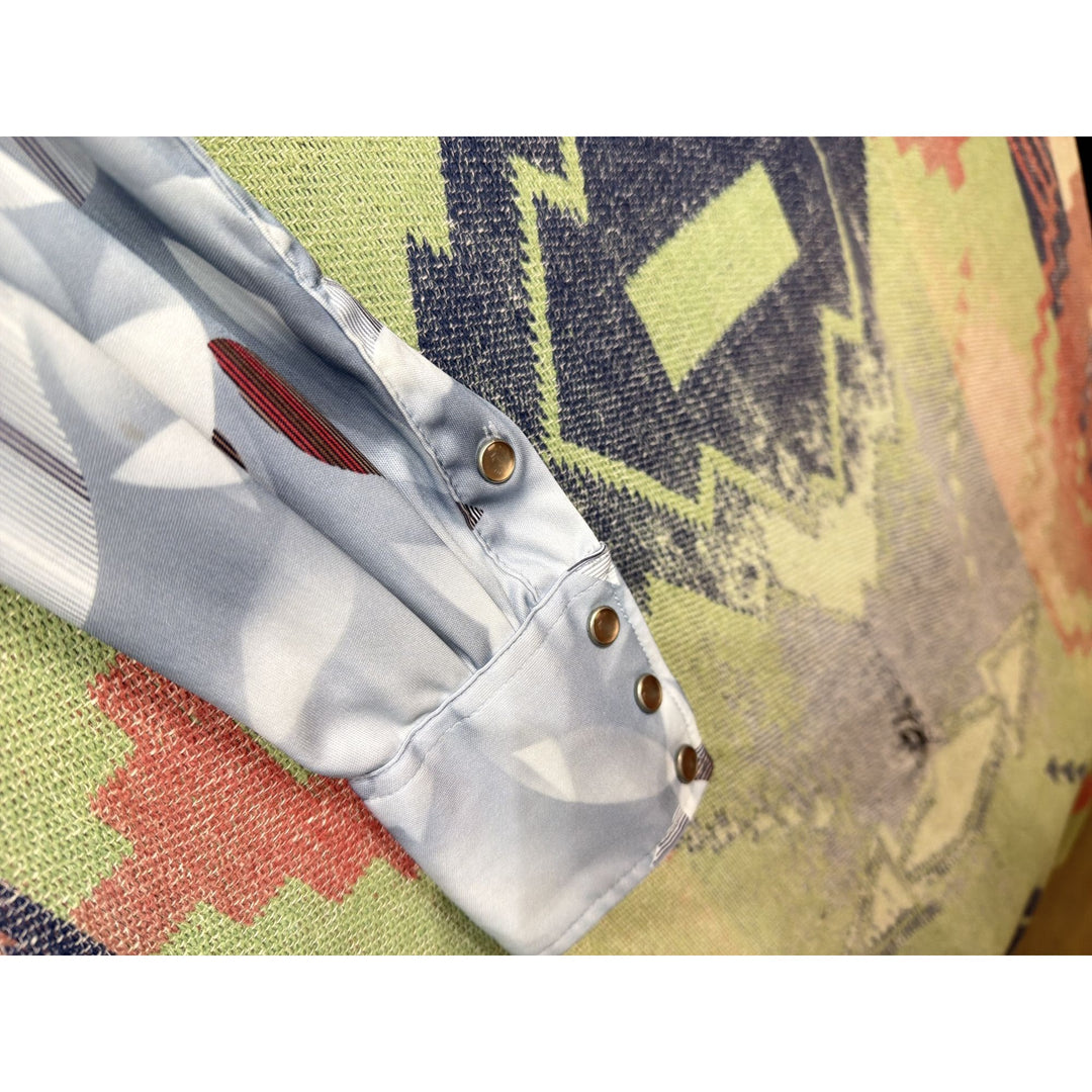 H Bar C Vintage Western Disco Shirt Medium 70s