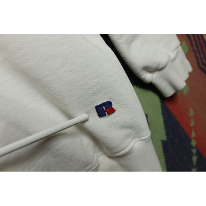 Russell High Cotton Vintage White Sweatshirt XL 90s