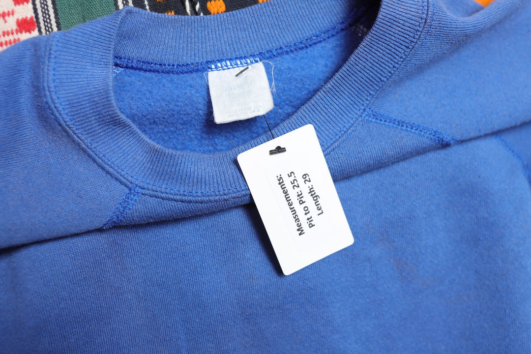 Faded Blue Vintage Sweatshirt XL 80s