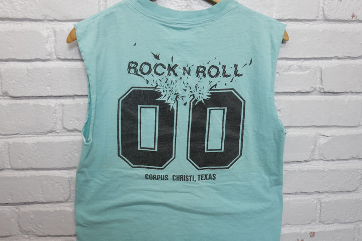 Zeros Rock n Roll Vintage Cut Off T Shirt Small 80s