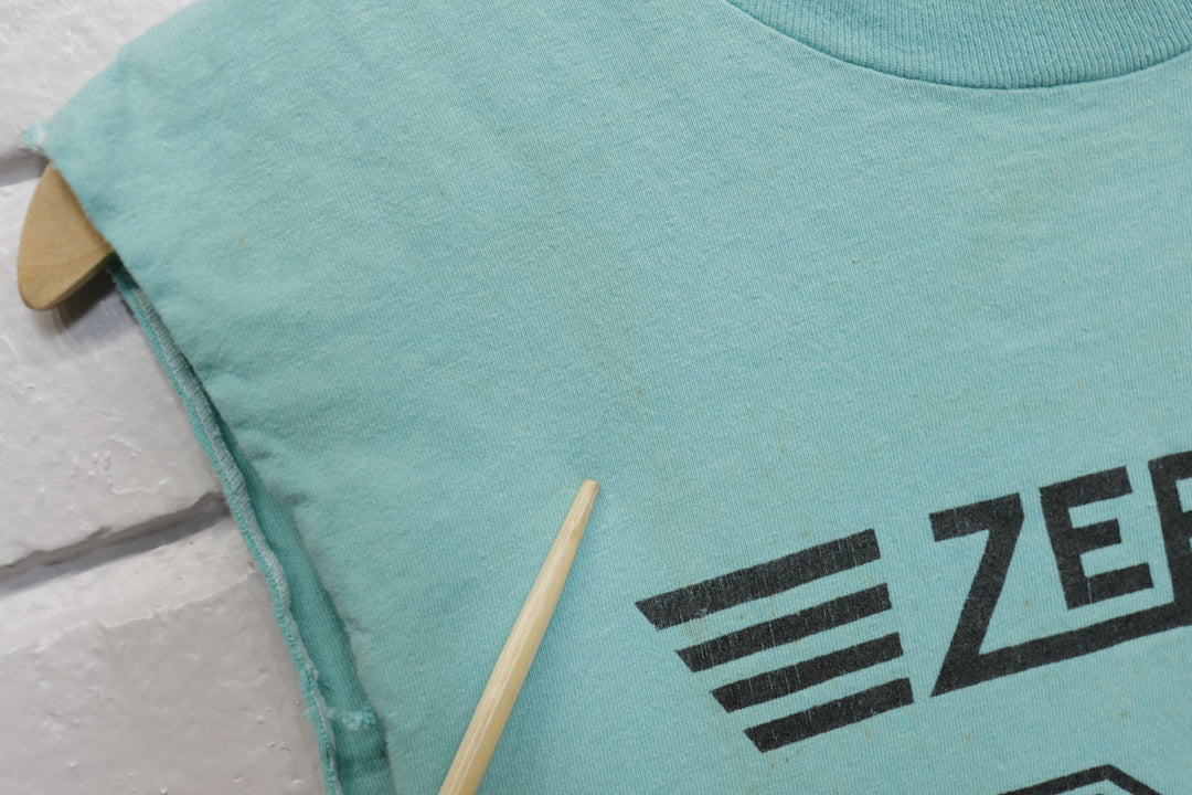 Zeros Rock n Roll Vintage Cut Off T Shirt Small 80s