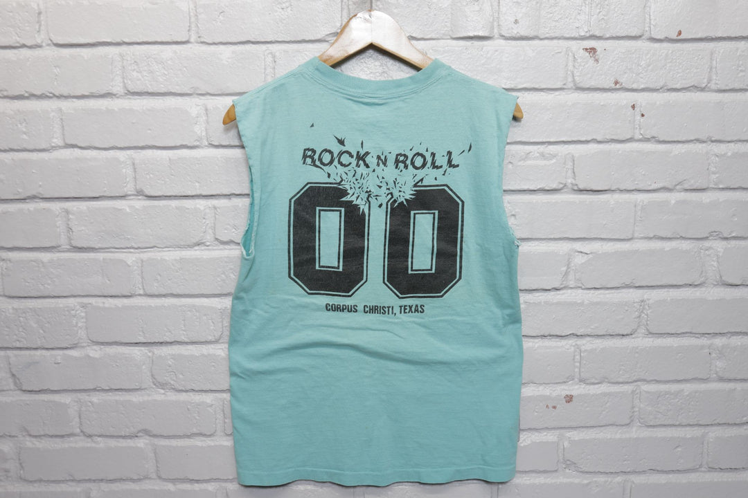 Zeros Rock n Roll Vintage Cut Off T Shirt Small 80s