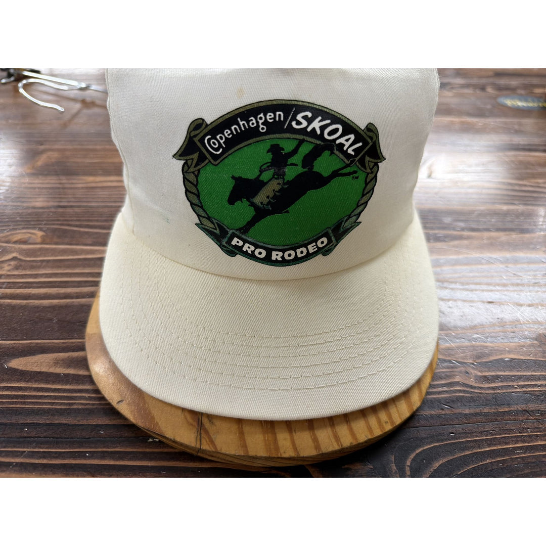 Copenhagen Skoal Pro Rodeo Vintage K Products Snapback Hat 90s