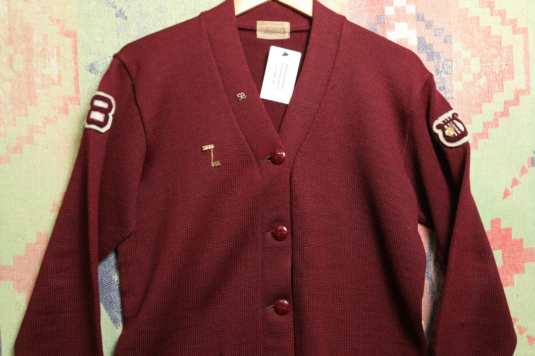 SHS 1958 Vintage Letter Sweater Medium 50s