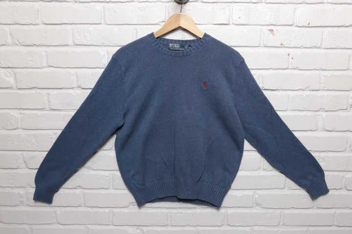 Polo Ralph Lauren Blue Vintage Sweater 2000s  Medium