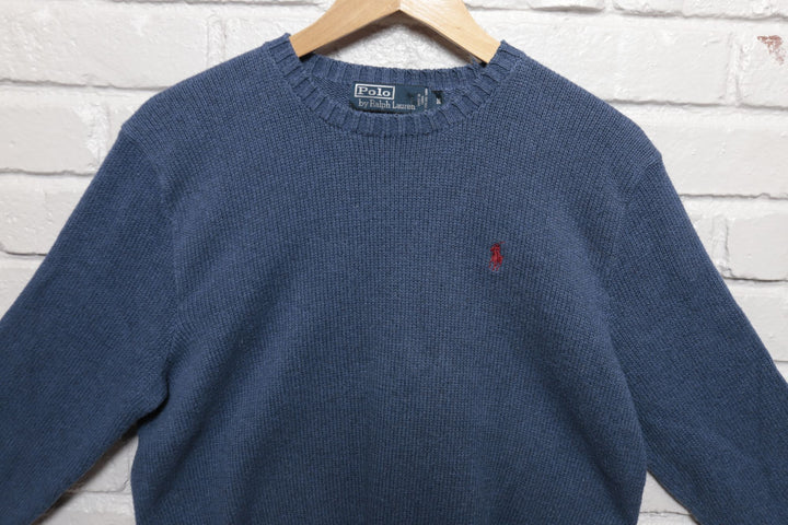 Polo Ralph Lauren Blue Vintage Sweater 2000s  Medium