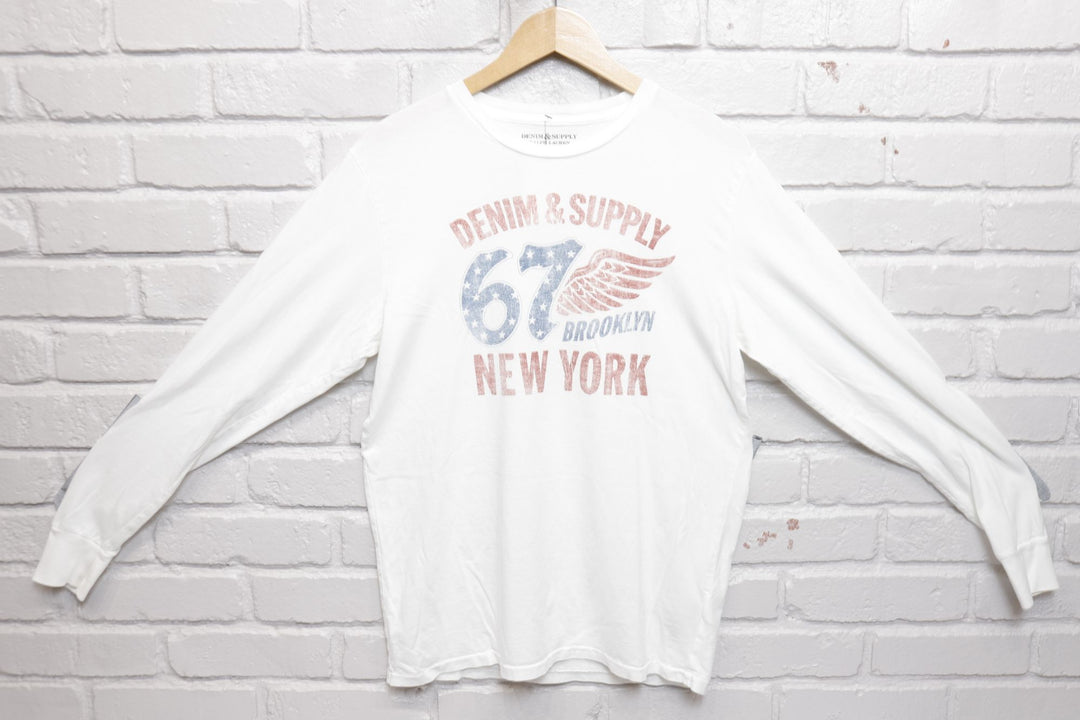 Polo Denim & Supply Brooklyn New York LS T Shirt Medium