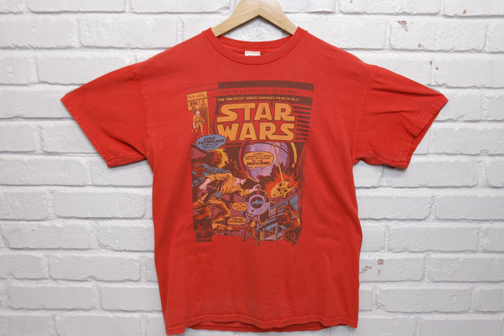 Star Wars Vintage Comic Book T Shirt 2000s Medium