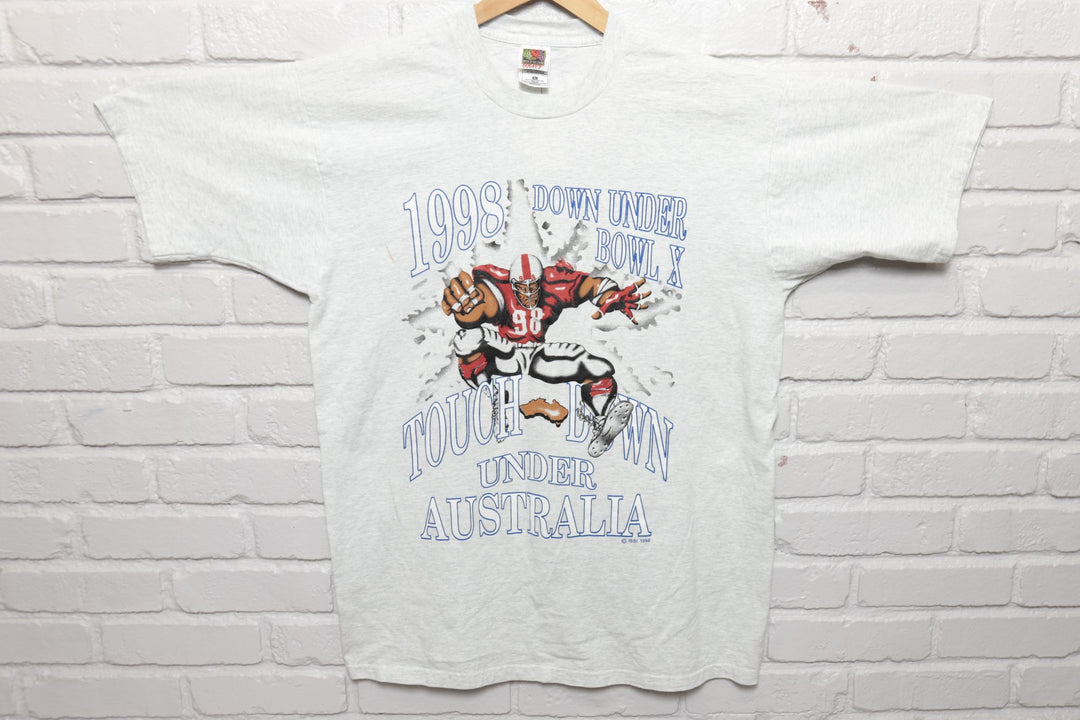 Down Under Bowl Vintage T Shirt 90s XL