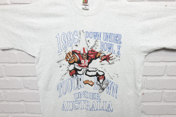 Down Under Bowl Vintage T Shirt 90s XL